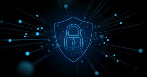 Online Security Illustrated by Glowing Padlock Icon - Download Free Stock Images Pikwizard.com