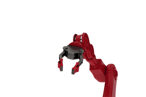 robotic arm with red claw on transparent background - Download Free Stock Videos Pikwizard.com