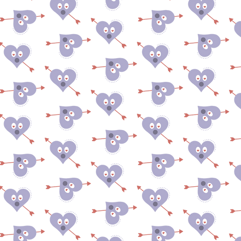 whimsical purple hearts with arrows on transparent background - Download Free Stock Videos Pikwizard.com