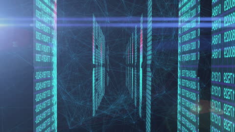 Digital Matrix with Binary Data Streams and Connections