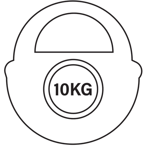 dumbbell illustration with 10kg text on transparent background - Download Free Stock Videos Pikwizard.com