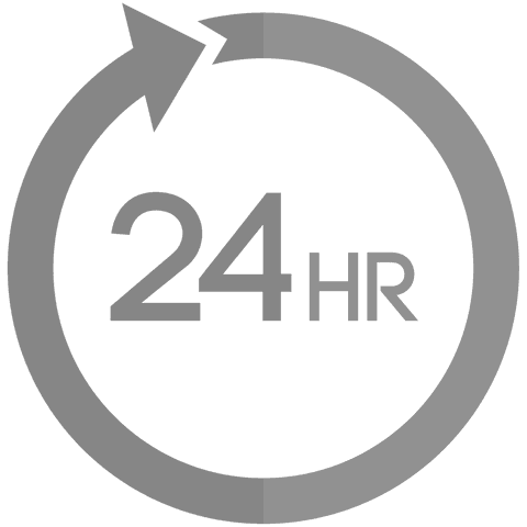 24 Hours Arrow Icon on Transparent Background - Download Free Stock Videos Pikwizard.com