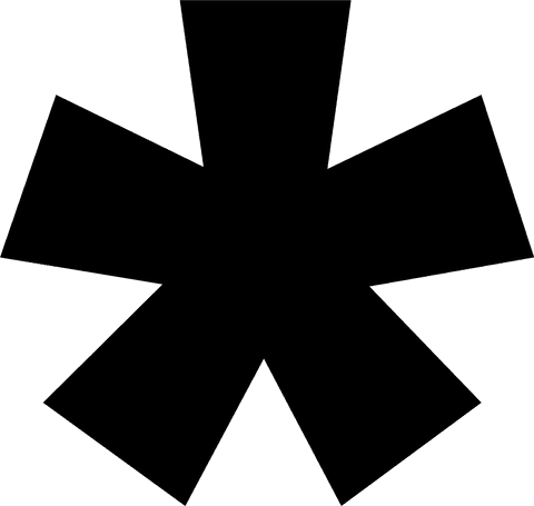 transparent black asterisk symbol on white - Download Free Stock Videos Pikwizard.com