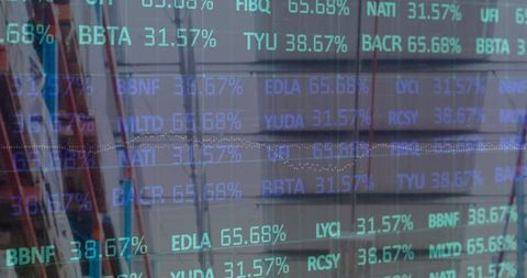 Digital Data Overlay on Empty Warehouse for Global Logistic Insights