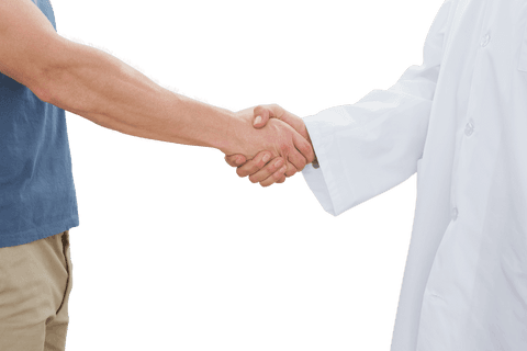 Transparent Doctor and Patient Handshake for Trusted Health Partnerships - Download Free Stock Videos Pikwizard.com