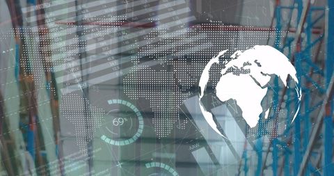 Futuristic Global Network with Data Analytics Overlay - Download Free Stock Images Pikwizard.com
