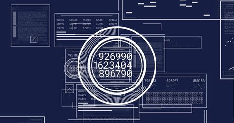 abstract circular data display with financial analytics - Download Free Stock Images Pikwizard.com