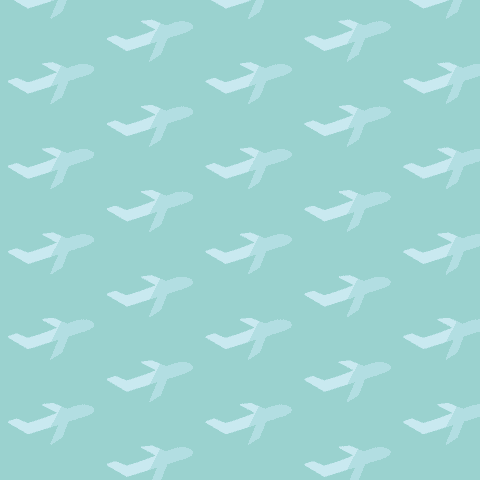 transparent airplane pattern on turquoise background - Download Free Stock Videos Pikwizard.com