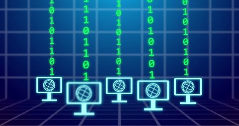 Digital Binary Data Flow in Cyber Technology Interface - Download Free Stock Images Pikwizard.com