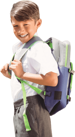 Cute Pupil with Backpack Walking to School Transparent Background - Download Free Stock Videos Pikwizard.com