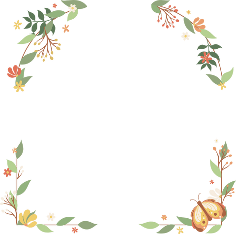 Elegant Botanical Floral Frame with Vibrant Leaves and Berries - Download Free Stock Videos Pikwizard.com