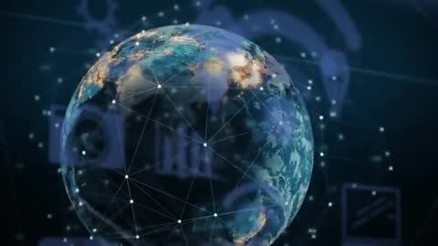 Futuristic Global Network and Data Insights Concept