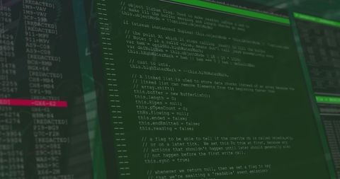 Computer Code on Screen with Data Visualizations - Download Free Stock Images Pikwizard.com