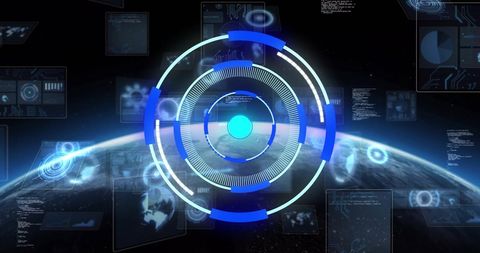 High-Tech Digital Data Processing and Analysis Concept - Download Free Stock Images Pikwizard.com