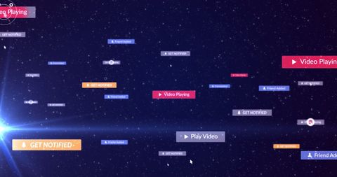 Digital Interface Cosmology with Interactive Icons - Download Free Stock Images Pikwizard.com