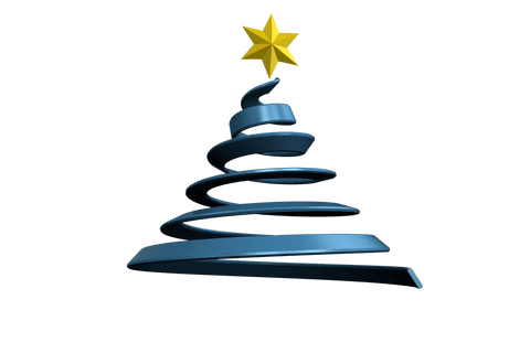 transparent stylish ribbon christmas tree with star topper - Download Free Stock Videos Pikwizard.com