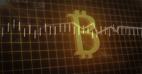 Bitcoin Symbol with Financial Data Visualization - Download Free Stock Images Pikwizard.com