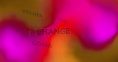 Abstract Concept of Change and Goals with Vibrant Background