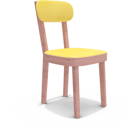 modern wooden chair with transparent yellow cushioning - Download Free Stock Videos Pikwizard.com