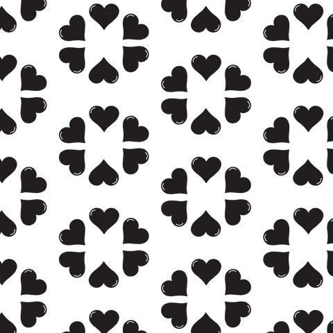Seamless Heart Pattern on Transparent Background Romance Vector - Download Free Stock Videos Pikwizard.com