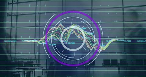 digital data analyzer over business office background - Download Free Stock Images Pikwizard.com