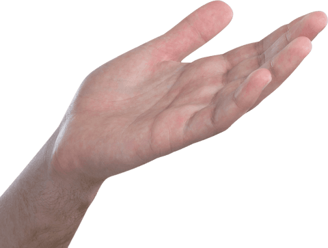 Open Giving Hand Isolated on Transparent Background - Download Free Stock Videos Pikwizard.com