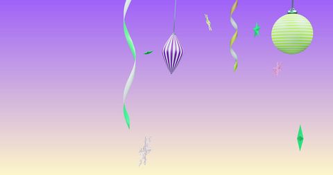 christmas decorations hanging on gradient background - Download Free Stock Images Pikwizard.com