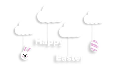 Playful Easter Animation with Bunny and Egg