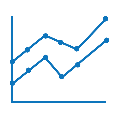 transparent blue line graph representing data trends on white background - Download Free Stock Videos Pikwizard.com