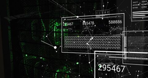 Digital Networks and Data Processing Visualization - Download Free Stock Images Pikwizard.com