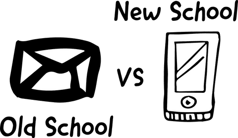 transparent new school vs old school communication illustration - Download Free Stock Videos Pikwizard.com