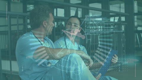 Doctors Discussing Medical Data Concepts