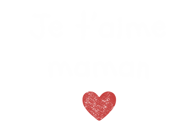 Je t'aime Maman Text with Red Heart on Transparent Background - Download Free Stock Videos Pikwizard.com