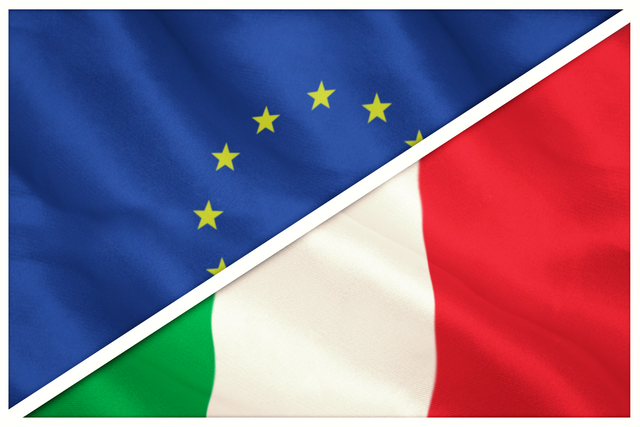 Transparent European Union and Italian Flags Division Design - Download Free Stock Videos Pikwizard.com