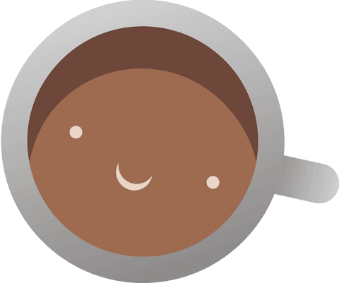 Cute Smiling Coffee in Cup on Transparent Background - Download Free Stock Videos Pikwizard.com