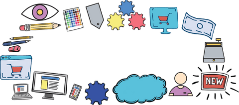 Digital Trade Icons with Copy Space on Transparent Background - Download Free Stock Videos Pikwizard.com