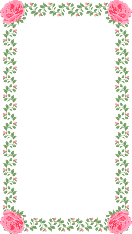 vintage botanical pixel art frame with pink roses on transparent background - Download Free Stock Videos Pikwizard.com