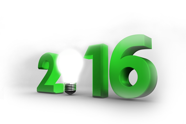 Transparent 3D 2016 with Light Bulb for Innovation and Progress - Download Free Stock Videos Pikwizard.com