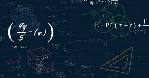 Mathematical Formulas and Data Processing on Dark Background - Download Free Stock Images Pikwizard.com