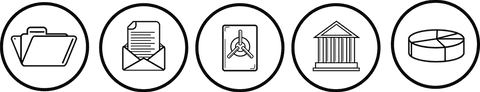 Transparent Circular Business and Law Icons on Transparent Background - Download Free Stock Videos Pikwizard.com