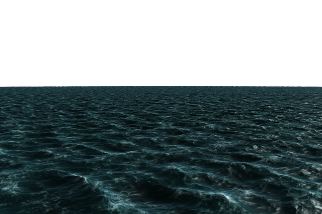 Digital Illustration of Sea with Waves on Transparent Background - Download Free Stock Videos Pikwizard.com