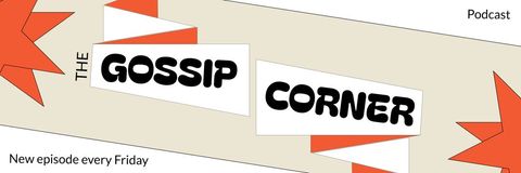 Dynamic Podcast Banner with Bold Typography Design