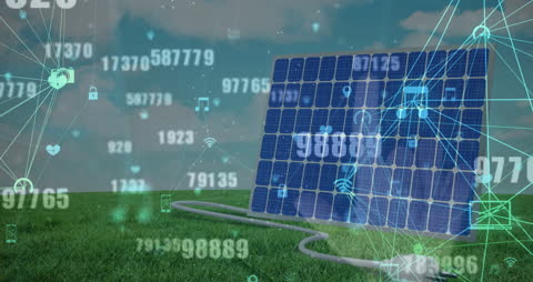 Innovation in Renewable Energy Technology Displayed with Solar Panel