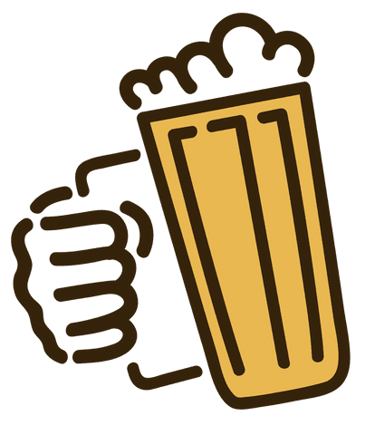 Hand Holding Beer Mug Transparent Background Vector