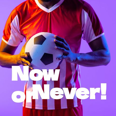 Motivational Footballer Holding Soccer Ball - Download Free Stock Templates Pikwizard.com