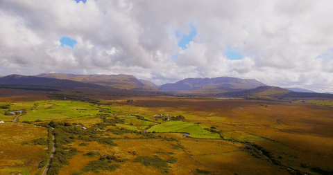 breathtaking panoramic landscape against dramatic sky - Download Free Stock Videos Pikwizard.com