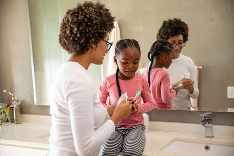 Mother and Daughter Dental Routine: Family Bonding and Hygiene Practice