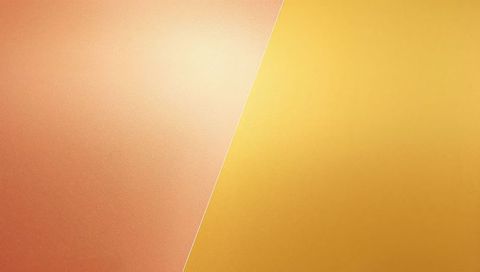 Diagonal Coral and Gold Minimalist Panel, Modern Abstract Geometric Gradient Texture