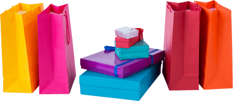 Colorful Gift Bags and Presents Transparent Illustration Vector - Download Free Stock Videos Pikwizard.com