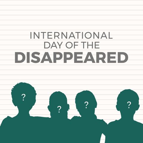 international day of the disappeared conceptual illustration - Download Free Stock Templates Pikwizard.com